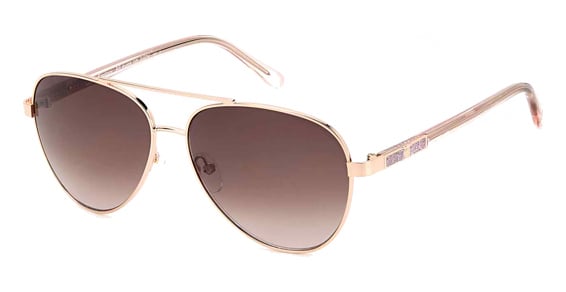 Juicy Couture JU 630/G/S - Au2ha Red Gold R, Stainless Steel, Aviator frame