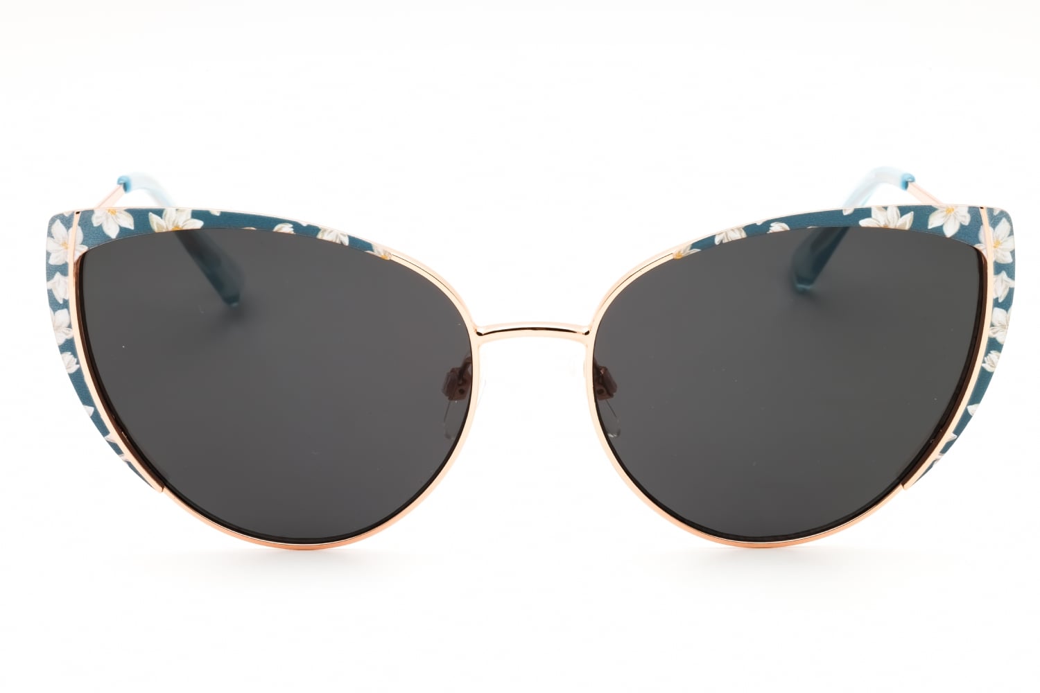 Draper James DJ9038 - Blue Floral, Metal, Cat Eye frame