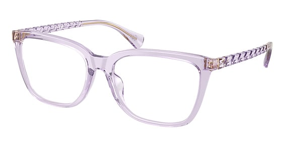Ralph Lauren RA7178U - Shiny Transparent Lillac, Acetate, Rectangle frame