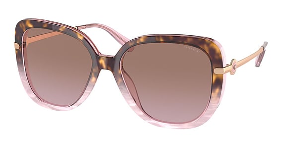 COACH HC8320 C6180 - Rose Tortoise Gradient, Plastic, Cat Eye frame