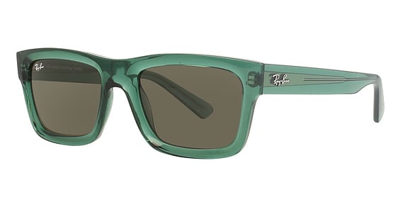 Ray-Ban RB4396 WARREN - Transparent Green, Acetate, Rectangle frame