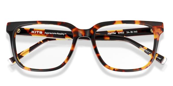 KITS Nettle - Dark Havana, Acetate, D Frame frame
