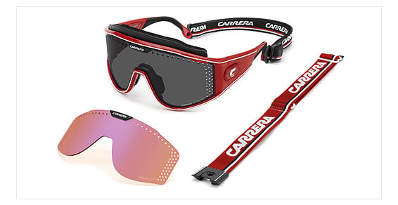Carrera CA Transforma - C9air Red, Plastic, Wrap-Around frame