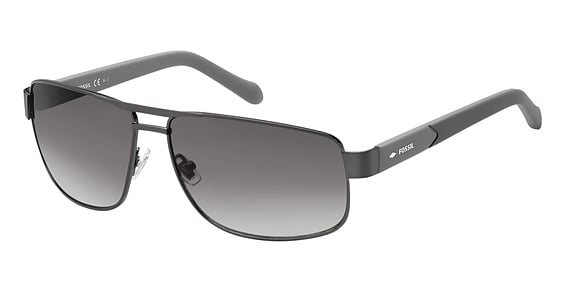 Fossil FOS 3060/S - 0dzn3 Dkrut Gry, Metal, Rectangle frame