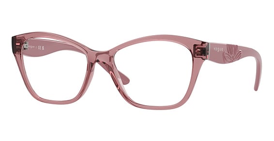 Vogue VO5628 - Transparent Dark Pink, Acetate, Oval frame
