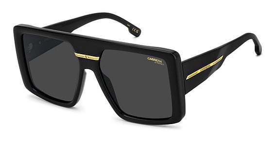 Carrera Victory C 13/S - 2m2ir Blk Gold B, Plastic, Rectangle frame