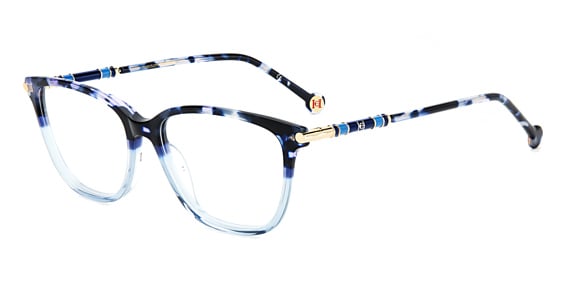 Carolina Herrera CH 0027 - Havana Blue, Acetate, Rectangle frame