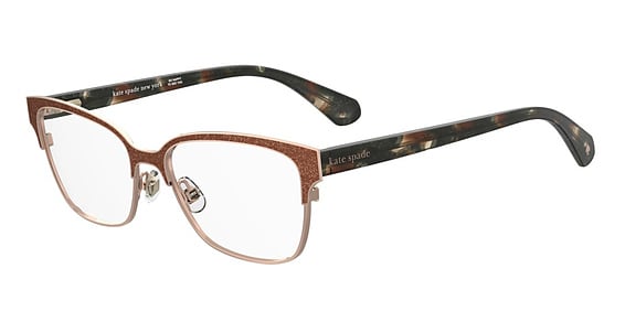 Kate Spade KS Ladonna 2/G - Red Gold, Stainless Steel, Cat Eye frame