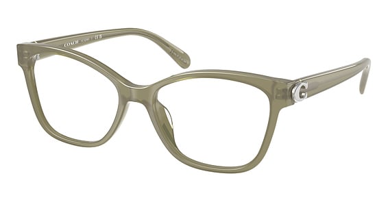 COACH HC6246U - Milky Moss, Plastic, Oval frame