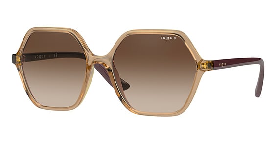 Vogue VO5361S - Transparent Caramel, Acetate, Geometric frame