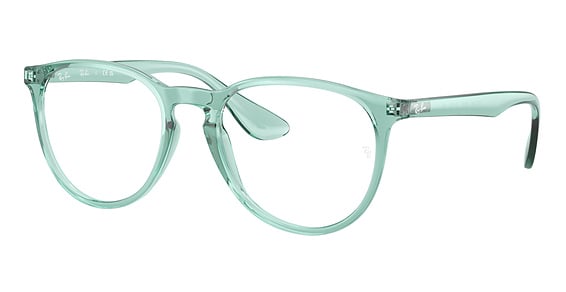 Ray-Ban RX7046 ERIKA - Transparent Green, Acetate, Oval frame
