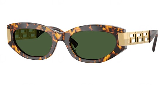 Versace VE4501 - Brown Tortoise, Plastic, Oval frame