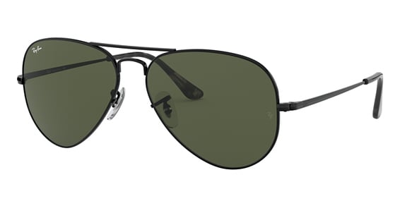 Ray-Ban RB3689 AVIATOR METAL II - Black, Metal, Aviator frame