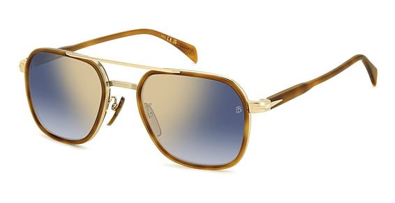 David Beckham DB 1161/S - Lvl1v Bwhvngold, Metal, Rectangle frame