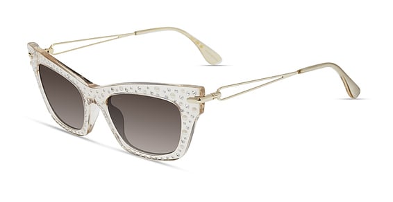 Stuart Weitzman WZN 8019/G/S - Fwmha Nude, Acetate, Cat Eye frame