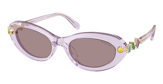 Swarovski SK6042 - Transparent Lilac, Plastic, Oval frame