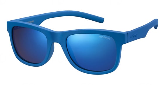 POLAROID KIDS PLD 8020/S - Zdijy Blue, Plastic, Rectangle frame