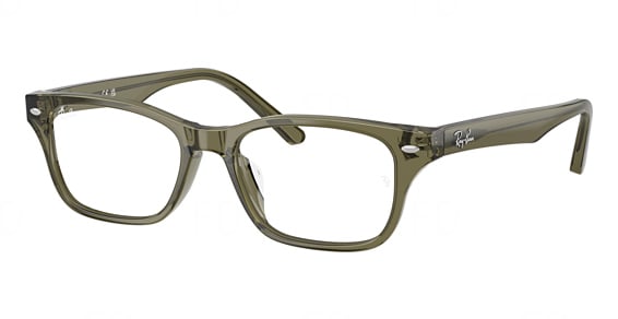 Ray-Ban RX5345D - Transparent Green Olive, Plastic, Oval frame