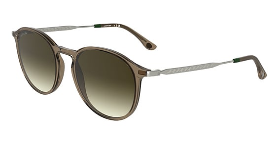 Lacoste L6061S - Transparent Brown, Plastic, Rectangle frame