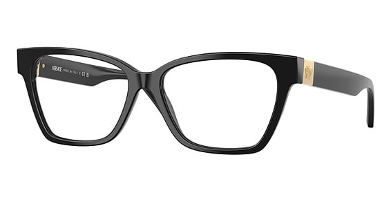 Versace VE3382F - Black, Plastic, Cat Eye frame