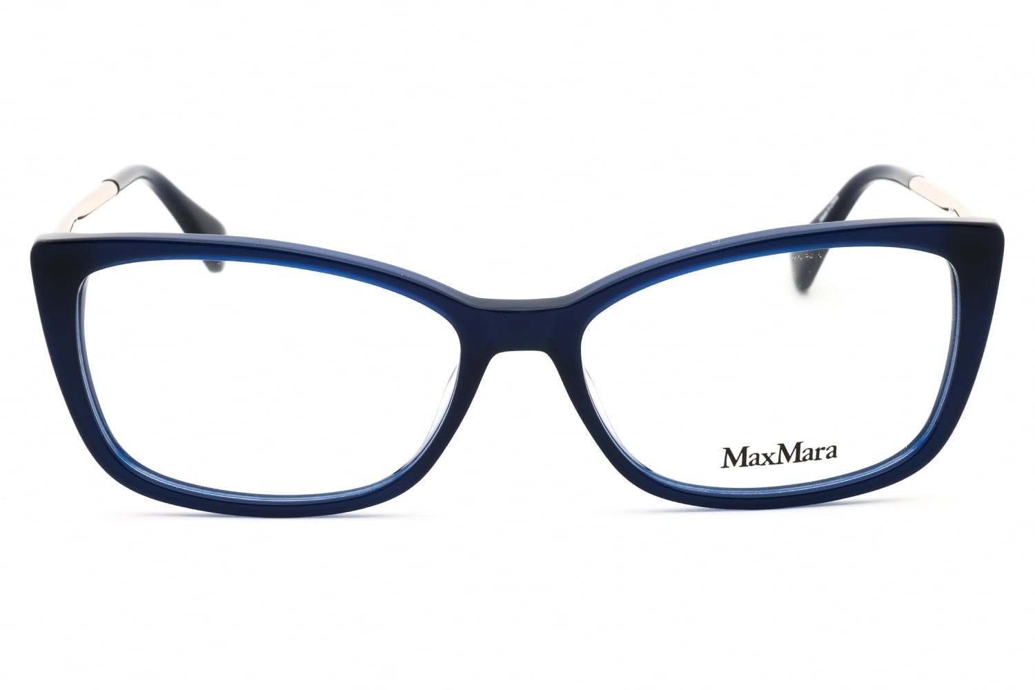 Max Mara MM5026 - Shiny Blue, Acetate, Rectangle frame