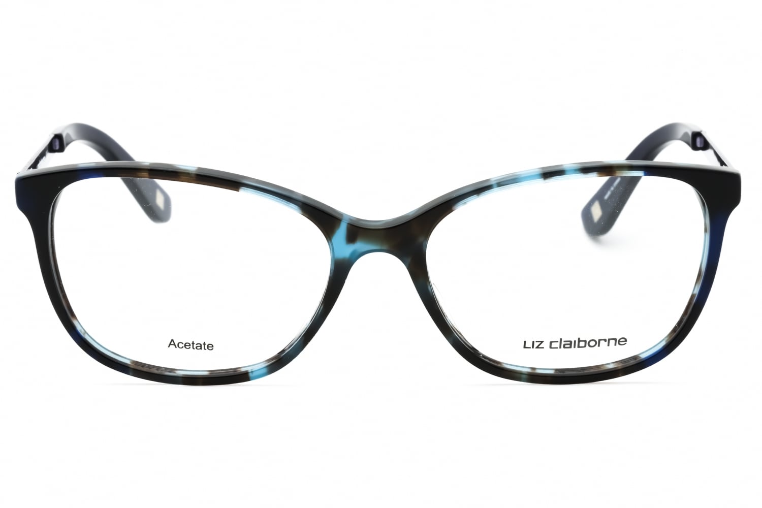 Liz Claiborne L 647 - Havana Blue, Plastic, Rectangle frame