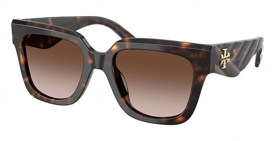 Tory Burch TY7239U - Dark Tortoise, Plastic, Mixed Shapes frame