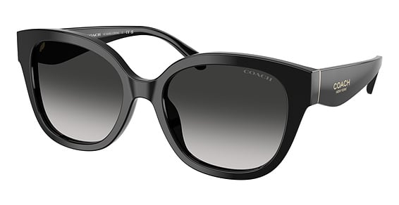 COACH HC8438U CBY94 - Black, Plastic, Cat Eye frame