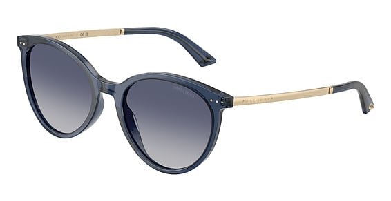 Jimmy Choo JC5060 - Transparent Blue Navy, Plastic, Oval frame