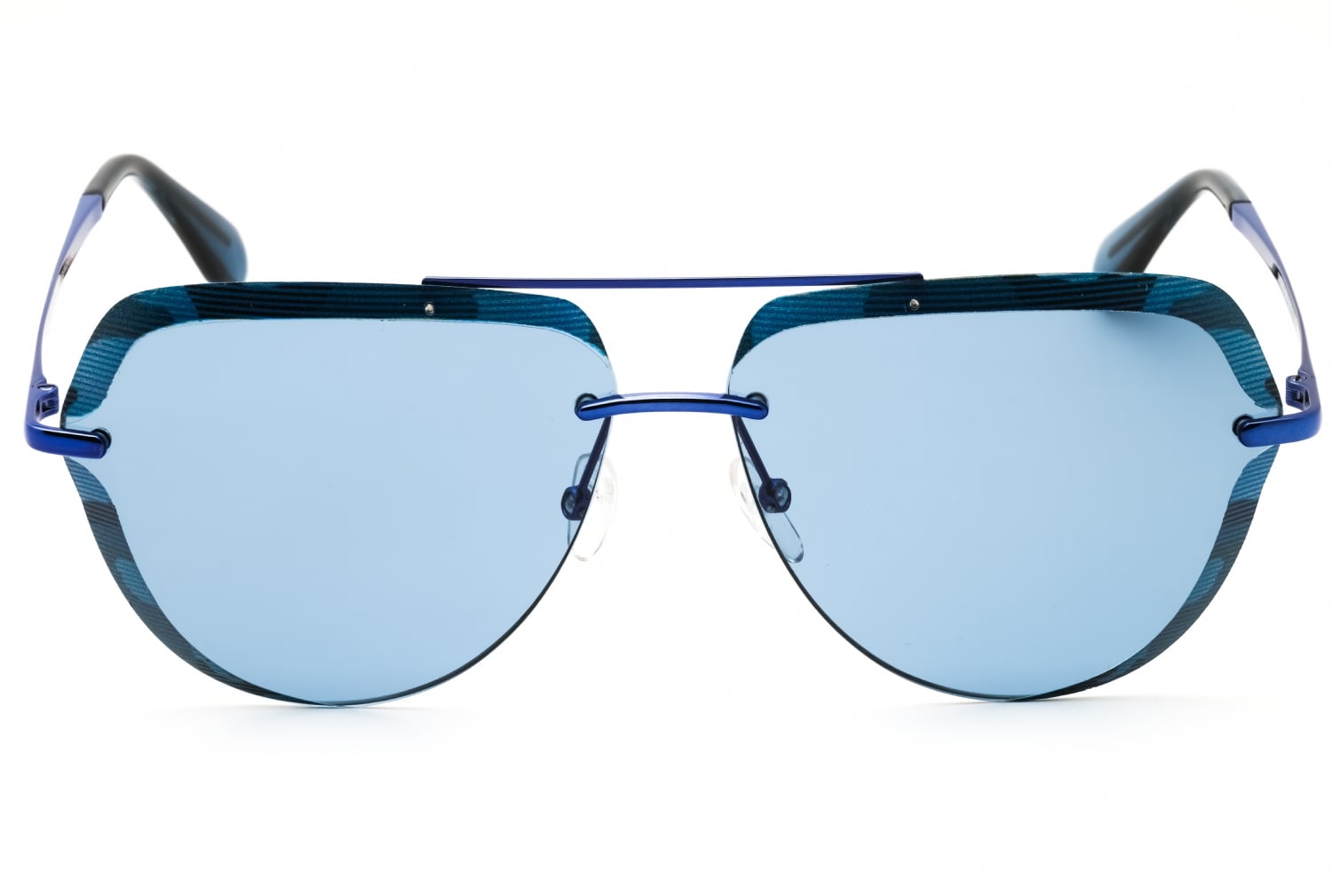 Adidas OR0018 - Shiny Blue, Metal, Rimless frame