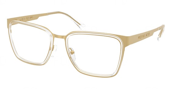 Michael Kors MK3110 HAMPSTEAD - Yellow Gold Matte, Metal, Mixed Shapes frame