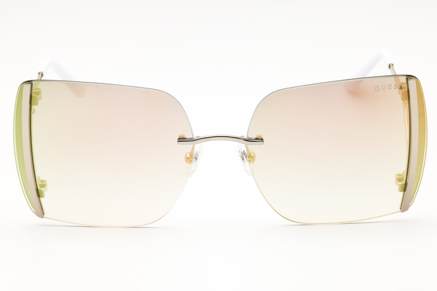 Guess GU7718 - Shiny Light Nickeltin, Metal, Mixed Shapes frame