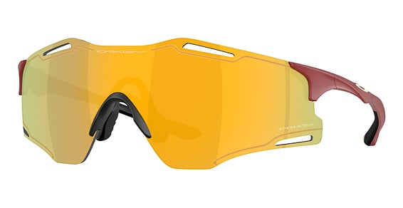 Oakley OO9512D CYBR ZERO - Matte Iron Red, Acetate, Wrap-Around frame