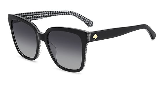 Kate Spade KS Kiya 2/G/S - Taywj Bkpttrwht, Acetate, Rectangle frame