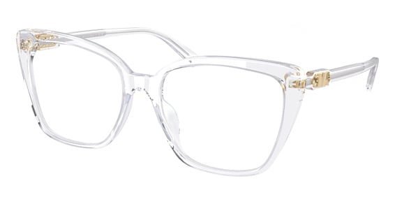 Michael Kors MK4110U AVILA - Clear Transparent, Plastic, Cat Eye frame