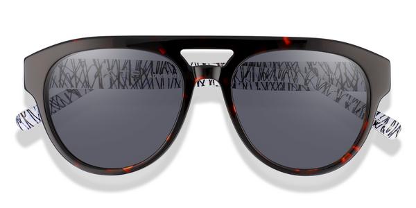 KITS Palmer Primo Sun - Havana/Scribbles, Acetate, Aviator frame