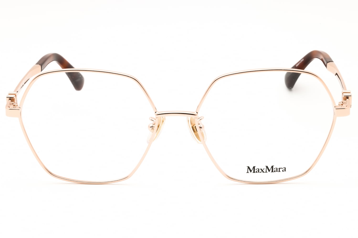 Max Mara MM5087-D - Shiny Rose Gold, Metal, Round frame