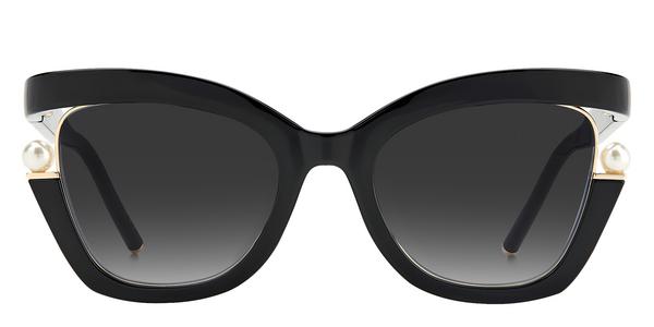 Carolina Herrera CH 0002/S - 8079o Black, Plastic, Rectangle frame