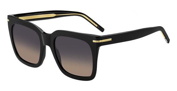 Hugo Boss Boss 1656/S - 807pr Black, Acetate, Rectangle frame