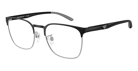 Emporio Armani EA1135D - Matte Black, Metal, Oval frame