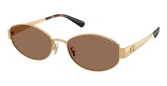 COACH HC7192D CDP44 - Shiny Gold, Metal, Oval frame