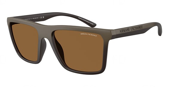 Armani Exchange AX4162SU - Matte Brown Gradient, Acetate, Rectangle frame