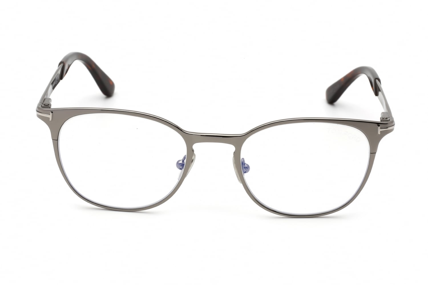 Tom Ford FT5732-B - Shiny Gunmetal, Mixed Materials, Rectangle frame