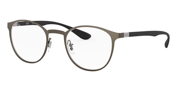 Ray-Ban RX6355 - Matte Gunmetal, Metal, Round frame