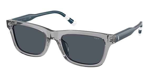 Polo PH4240U - Shiny Transparent Grey, Plastic, Rectangle frame