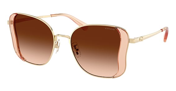 COACH HC7188 CDP51 - Champagne, Metal, Rectangle frame