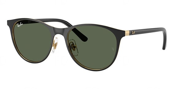 Ray-Ban RJ9552S - Black ON Gold, Metal, Oval frame