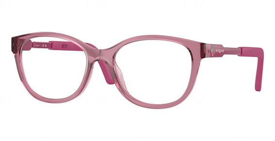 Vogue Junior Optical VY2049 - Transparent Dark Rose, Acetate, Mixed Shapes frame