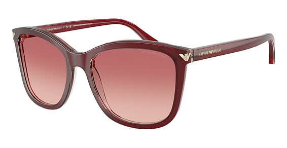 Emporio Armani EA4060 - Shiny Bordeaux, Plastic, Round frame