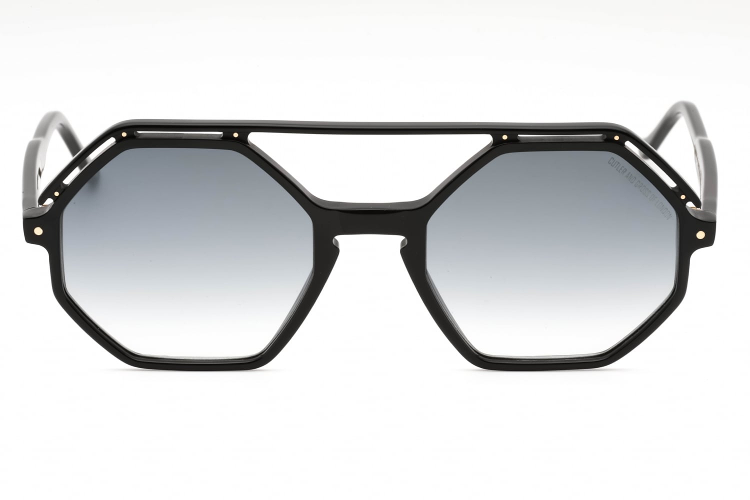 Cutler and Gross CGSN137153 - Black, Acetate, Round frame